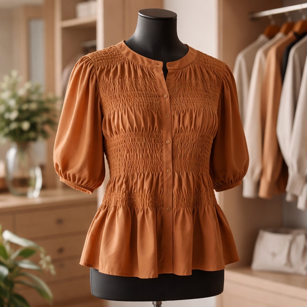 Brown blouse